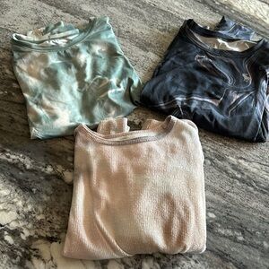 Abercrombie Kids girls long sleeve tie tees Size 7/8